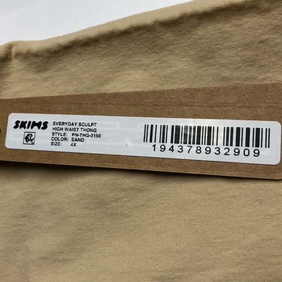 SKIMS Everyday Sculpt High Waist Thong Sand NWT Size 4X - Picture 8 of 9